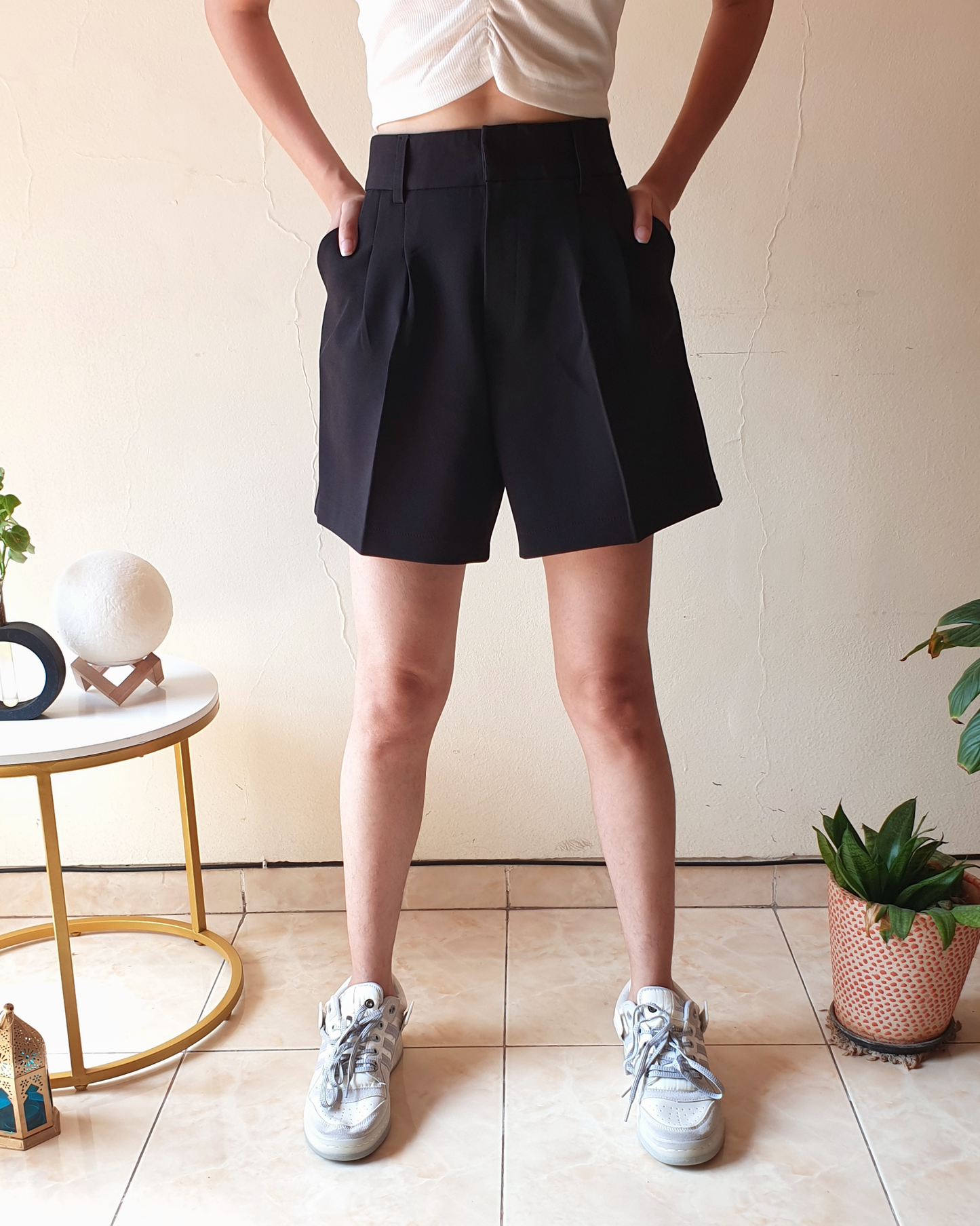 Korean Solid A-line Shorts