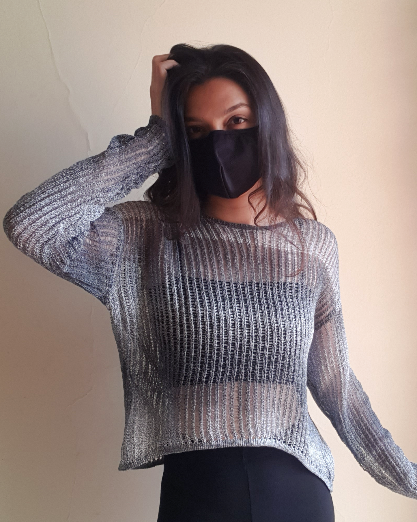 Grey Ombre Knitted Top